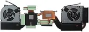 Laptop CPU GPU Fan&Heatsink 6-31-NP502-KA1 DFS5K223052830-FMNA DFS5K22115572G-FMN9 DFS5K223052830 EP FMNA DC5V 0.5A DFS5K22115572G EP FMN9 4PIN DC5V 0.5A New