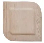 Atmos Green 100 pack 8" Royal Square Palm Leaf Dinner Plate Compostable dispo...