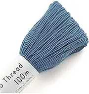Olympus Sashiko Thread - 100m Skein - Denim Blue Cotton