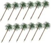 36 Pcs Hainan Coconut Tree Faux Plant Artificial Tree Decor Train Decor Artificial Succulent Artificial Plants Tree Adornment Photo Clip Stand DIY Tree Decoration Plastic Mini