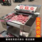 全自動剁雞塊機小型多功能五花肉豬蹄排骨凍五花切塊機商用廚房