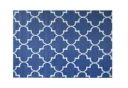 FLORIAN Blue Trellis Outdoor Rug