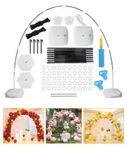 Balloon Arch Kit with Base, 9FT Height & 10FT Width Adjustable Balloon Arch S...