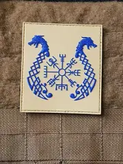 Pagan Heathen pack Vegvisir Crest Vikings PVC airsoft Morale Patch