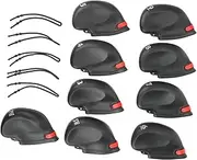 Joyzan Golf Club Head Cover Sets, Wedge Iron Protective Putter Headcover Covers Number Applique Fairway Irons Protection Without Top Window Travel Protector Set for Easy Recognition Fits Most Clubs