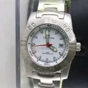Croton Japan Quartz Mens Watch Stainless Steel 5 Atm Silver