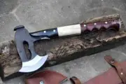 Hand Forged Viking Tomahawk Axe Full Tang For Hiking Hunting & Camping