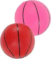 Set of 2 Small Basketball Balls for Toddlers Lightweight Easy to Use for Boys and Girls' Physical Activity Random Color