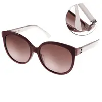 在飛比找Yahoo奇摩購物中心優惠-FENDI太陽眼鏡 經典LOGO款/深紅-白#FS0144F