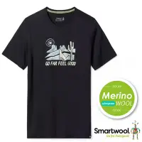 在飛比找Yahoo奇摩購物中心優惠-SmartWool 中性 美麗諾羊毛控溫圓領塗鴉短袖T恤(月