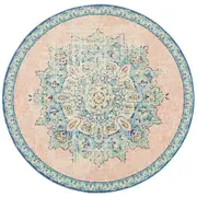 Avenue in Flamingo : Round Rug