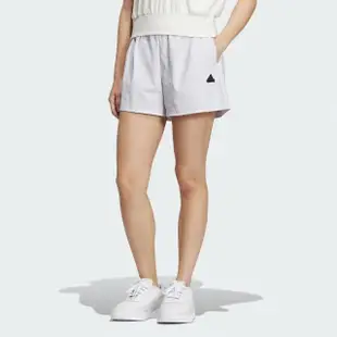 【adidas 愛迪達】短褲 女款 運動褲 TECH WV SHORTS 白 IM8828