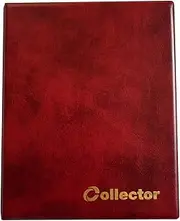 COLLECTOR Coin Album for 96 Medium Size Coins RED