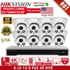 Hikvision 4K 8CH POE NVR CCTV System Home Security 5MP IP Camera ColorVu Mic Lot