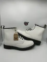 Dr. Martens 1460 White Smooth 11822100 Lace Up Combat Rain Boots Men's Size 14