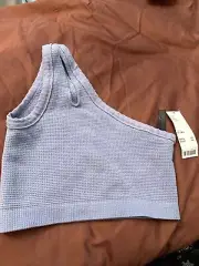 Urban Outfitters One Strap Waffle Knit Purple Tank Top Size M/L NWT