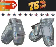 Swiss Tech Toddler Ski Mittens Iridescent Silver Waterproof Thinsulate Unisex