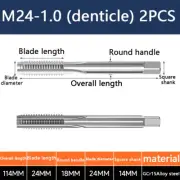 A pair M24-1.0 Hand tap set tap machine suitable for die steel aluminum