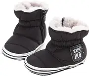 [L-Peach] Baby Boys' Winter Wear, Cold Protection, First Shoes, Kids, Newborn Shoes, Warm, Waterproof, Cold Protection, Baby Walking Shoes, For Beginning Walking, Infants, Walking Support, Zipper, Easy