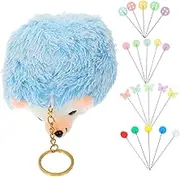 PHENOFICE 1 Set Cute Hedgehog Sewing Pins Adorable Pearlized Pin Cushions for Quilting Patchwork Durable Material Organized Storage Box for DIY Crafts Jewelry
