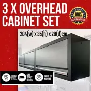 3PCS of Powder Coated Steel Overhead Wall Storage Cabinet-GUC680Gx3