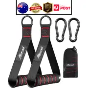 Exercise Handles Resistance Bands Handles Tricep Rope Cable Attachment Gym - AU
