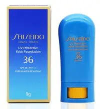 在飛比找Yahoo!奇摩拍賣優惠-SHISEIDO 資生堂 新艷陽 防曬霜 粉條 9g SPF