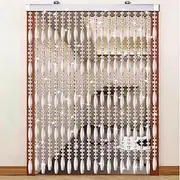 Doorway Tassels Beads, Acrylic Beaded Curtain Hanging Crystal Beads Chain Garland Crystal Beads Stspace Dividers Doorways Windows Decoration (Color : Clear, Size : 90x200cm)
