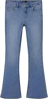 [Name It] Vero Moda Girls' Nlftarianne DNM Nw Bootcut Pant Noos