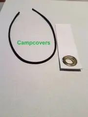Peel & stick Tyvek Grommet Tabs & Cords for Ground Sheets Tent Footprints Tarps