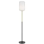 Korova Modern Standing Floor Lamp Light Marble Glass Metal Brass Matt Opal Black Marble