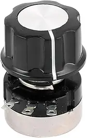 Aexit RV24YN20S (Control electrical) B202 2K ohm Single Turn Wirewound Rotary Taper Potentiometer (55ry808qf24) w Knob