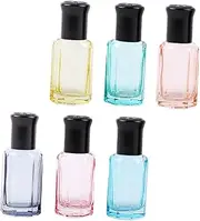 ARTSEWPLY 6 Pack Essential Oil Bottles Leakproof Refillable Roller Ball Perfume Bottles for Travel Random