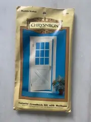 New Old Stock Chrysnbon Colonial Crossback Door Kit Dollhouse 2528