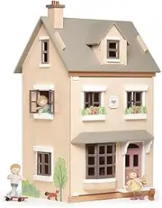 Tender Leaf Toys - Foxtail Villa - Furnished 27.95" Tall Town Style Pretend Play Doll House - Encourage Creative and Imaginative Fun Play for Children 3+