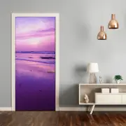 Home Mural Door Self Adhesive Removable Sticker Decal Landscapes Sunset sea