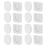 8Pcs Magnetic Remote Control Holder,Self-Adhesive White Remote Holder