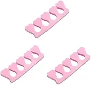 HAKIDZEL 3sets Nail Art Wear Nails Toe Separator Set Foam Toe Separators for Easy Pedicure Manicure 40pcs*3