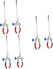 GLEAVI 6 Pcs Flask Clamp Test Tube Clamp Stand 3-finger Laboratory Clamp Lab Accessory Lab Clamp Holder Test Tube Holder Clamp Laboratory Test Tube Clamp Flask Clip Experiment Equipment