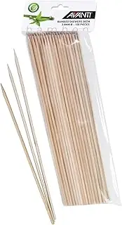 Avanti Bamboo Skewers 100-Pieces Set, 30 cm Length,Sand