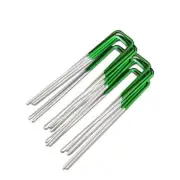 Primeturf Artificial Grass 100pcs Synthetic Pins Fake Lawn Turf Weed Mat Pegs Jo