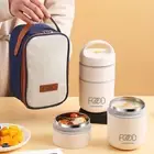 Thermal Lunch Box Insulated Lunch Bag Food Container Stainless Steel Soup Cup