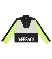 [Versace Kids] Versace Kids Logo cotton jersey sweatshirt Y 6 multicoloured