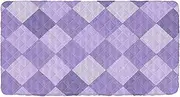 Plaid Purple Deep Purple White Light Purple Kids Travel Bed Sheet Washable Cot Sheet for Small Toddler Bed for Kids Travel Mattress 50'' x 25'' (Sheet,Bed Not Included)