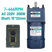 15*32mm 200W AC Reduction Gear Motor Adjustable Speed Controller CW/CCW Reducer