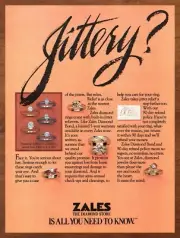 1983 Zales Diamond Receiver Print Ad/Poster 80s Retro Wall Bar Art Decor