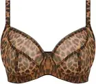 NWT Freya LEOPARD US 32DD Wild Side Semi-sheer Underwire Plunge Bra (09)