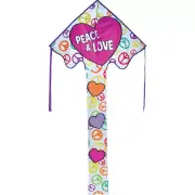Kite Love and Peace Large Easy Flyer Kite With Winder & String..10.. PR 44166