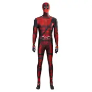 Deadpool Printed Jumpsuit Uniform Costume Cosplay Halloween