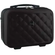 Pierre Cardin Beauty Case Hard Shell Makeup Cosmetic Organizer Travel Black
